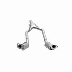 MagnaFlow 444080 carb direct-fit catalytic converter, opposite side view of the turntable spin
