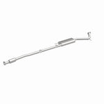 MagnaFlow 23-140 oem grade direct-fit catalytic converter, front three-quarter view of the turntable spin