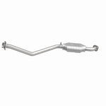 MagnaFlow 93340 epa direct-fit catalytic converter, side view of the turntable spin