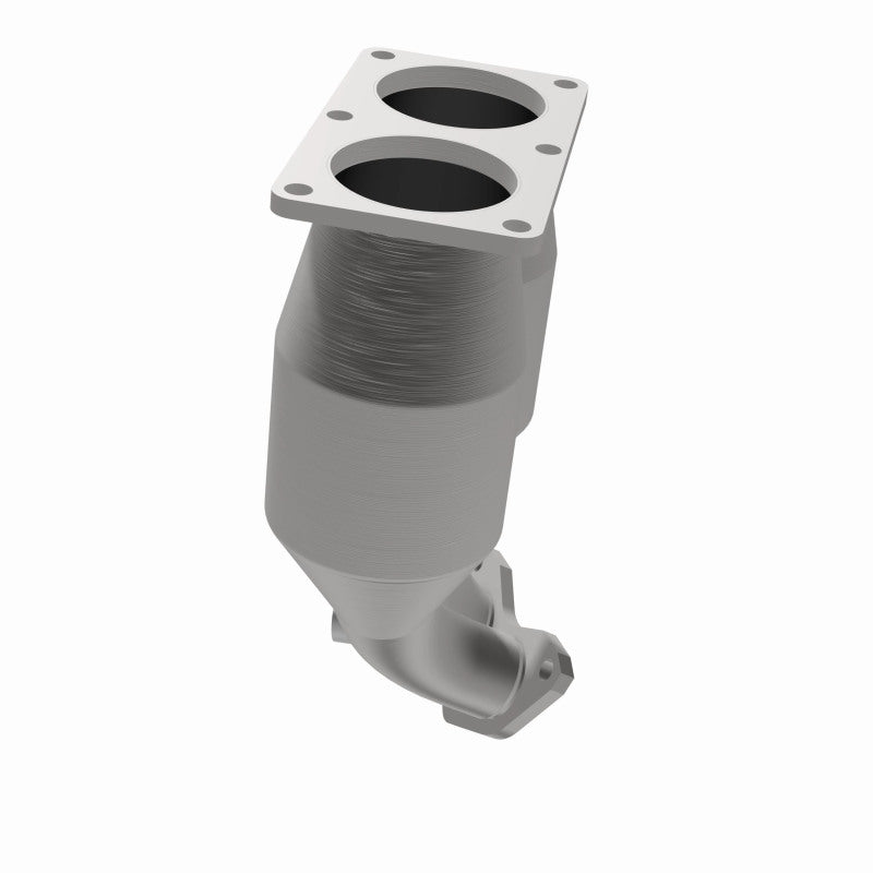 MagnaFlow 23549 hm grade direct-fit catalytic converter, side view of the turntable spin
