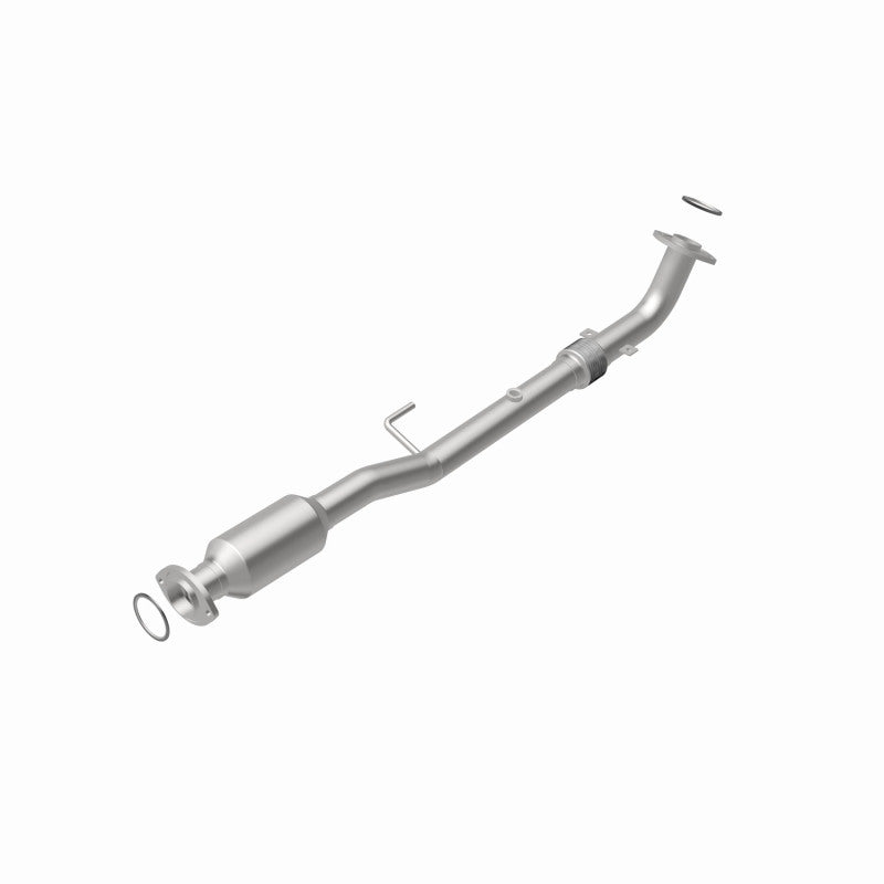 MagnaFlow 5571435 carb direct-fit catalytic converter, rear view of the turntable spin