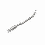 MagnaFlow 5571435 carb direct-fit catalytic converter, rear view of the turntable spin