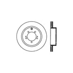 Stoptech 03-06 Evo 8 & 9 Rear Premium High Carbon CRYO-STOP Rotor