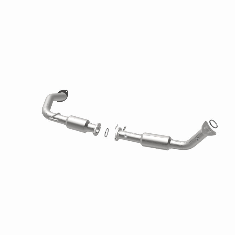 MagnaFlow 52559 oem grade direct-fit catalytic converter, opposite rear three-quarter view of the turntable spin