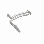 MagnaFlow 52054 oem grade direct-fit catalytic converter, front three-quarter view of the turntable spin