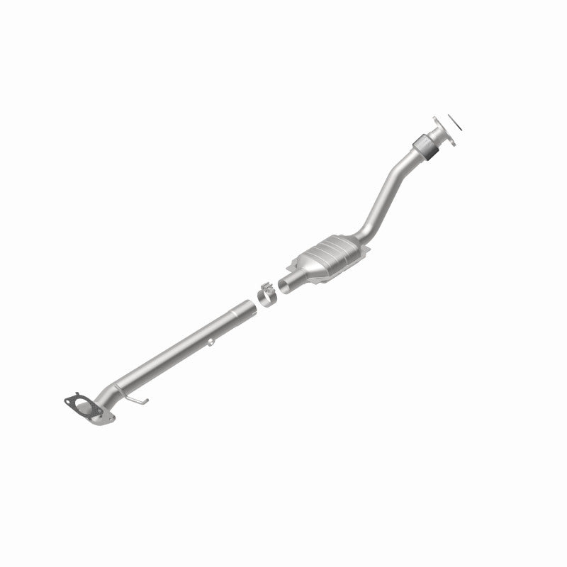 MagnaFlow 93171 hm grade direct-fit catalytic converter, rear view of the turntable spin