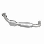 MagnaFlow 93129 hm grade direct-fit catalytic converter, side view of the turntable spin