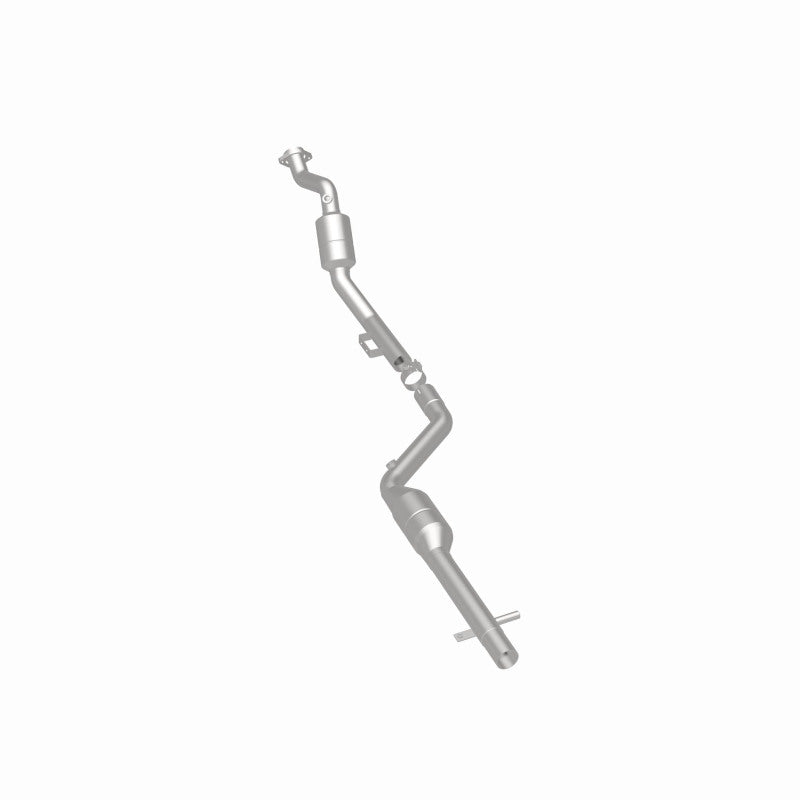 MagnaFlow 24008 hm grade direct-fit catalytic converter, rear three-quarter view of the turntable spin