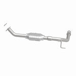 MagnaFlow 49592 oem grade direct-fit catalytic converter, side view of the turntable spin