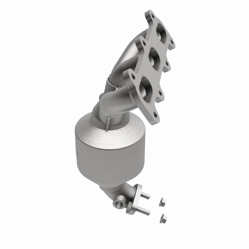 MagnaFlow 50756 hm grade manifold converter, side view of the turntable spin