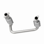 MagnaFlow 24770 hm grade direct-fit catalytic converter, opposite side view of the turntable spin
