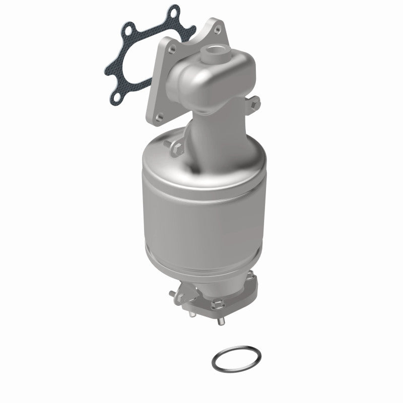 MagnaFlow 5531333 carb manifold converter, rear view of the turntable spin