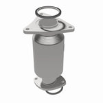 MagnaFlow 49909 oem grade manifold converter, opposite rear three-quarter view of the turntable spin