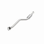 MagnaFlow 52481 oem grade direct-fit catalytic converter, opposite front three-quarter view of the turntable spin