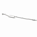 MagnaFlow 23-140 oem grade direct-fit catalytic converter, opposite rear three-quarter view of the turntable spin