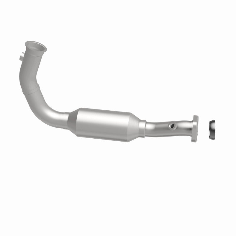 MagnaFlow 4551583 carb direct-fit catalytic converter, side view of the turntable spin