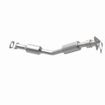 MagnaFlow 49197 oem grade direct-fit catalytic converter, opposite rear three-quarter view of the turntable spin