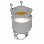 MagnaFlow 50160 hm grade manifold converter, rear three-quarter view of the turntable spin