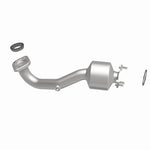 MagnaFlow 21-979 oem grade direct-fit catalytic converter, side view of the turntable spin