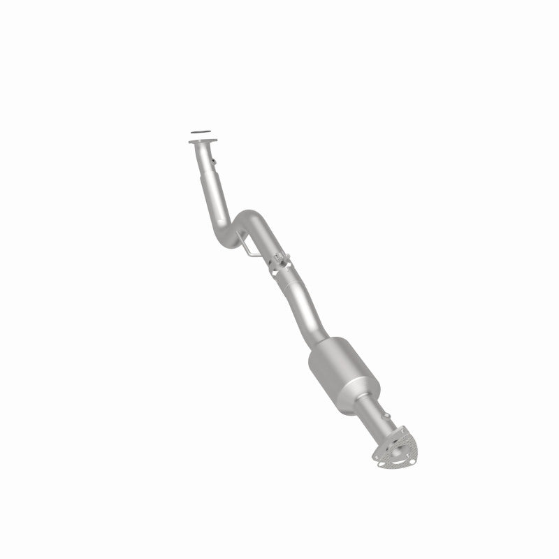 MagnaFlow 280428 oem grade direct-fit catalytic converter, rear three-quarter view of the turntable spin