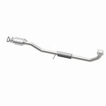 MagnaFlow 23449 epa direct-fit catalytic converter, opposite rear three-quarter view of the turntable spin