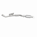 MagnaFlow 52417 oem grade direct-fit catalytic converter, side view of the turntable spin