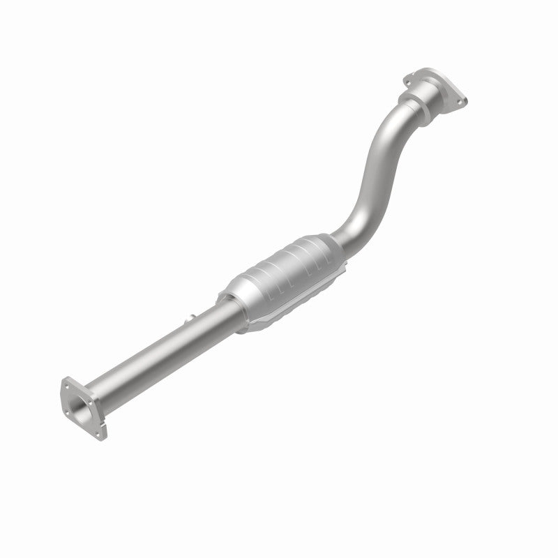 MagnaFlow 23521 hm grade direct-fit catalytic converter, rear view of the turntable spin
