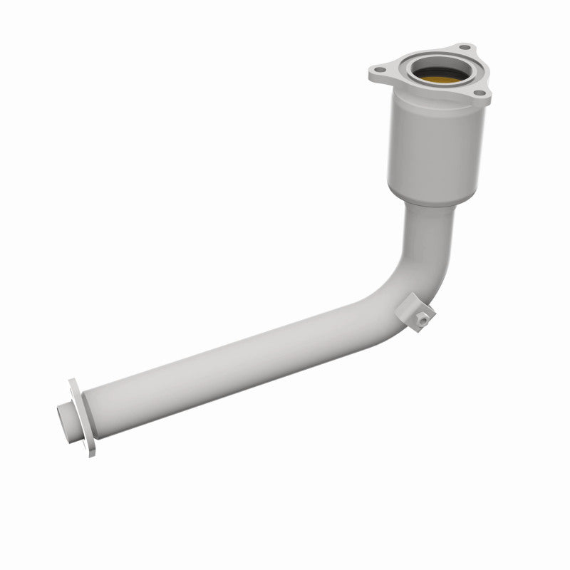 MagnaFlow 50837 hm grade direct-fit catalytic converter, rear three-quarter view of the turntable spin