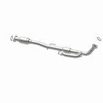 MagnaFlow 26214 hm grade direct-fit catalytic converter, opposite rear three-quarter view of the turntable spin