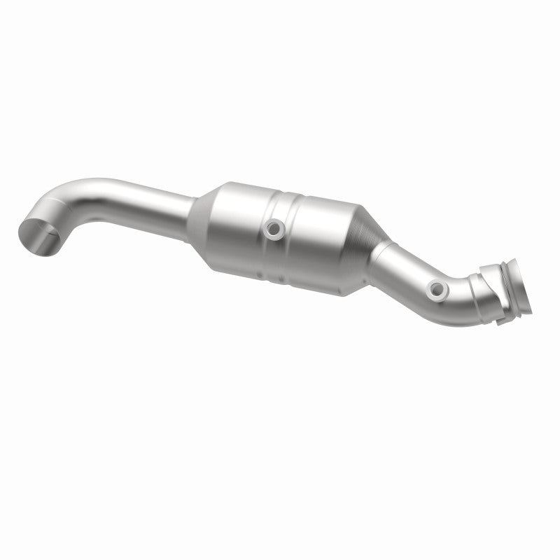 MagnaFlow 52296 oem grade direct-fit catalytic converter, opposite rear three-quarter view of the turntable spin