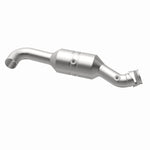 MagnaFlow 52296 oem grade direct-fit catalytic converter, opposite rear three-quarter view of the turntable spin