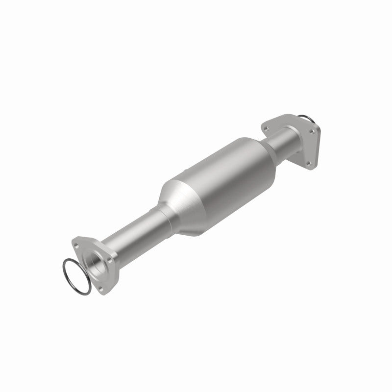 MagnaFlow 49260 oem grade direct-fit catalytic converter, rear view of the turntable spin