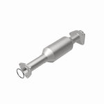 MagnaFlow 49260 oem grade direct-fit catalytic converter, rear view of the turntable spin
