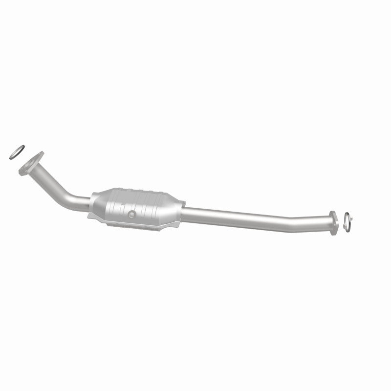 MagnaFlow 24481 hm grade direct-fit catalytic converter, side view of the turntable spin