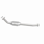 MagnaFlow 24481 hm grade direct-fit catalytic converter, side view of the turntable spin