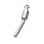 MagnaFlow 52070 oem grade direct-fit catalytic converter, opposite rear three-quarter view of the turntable spin