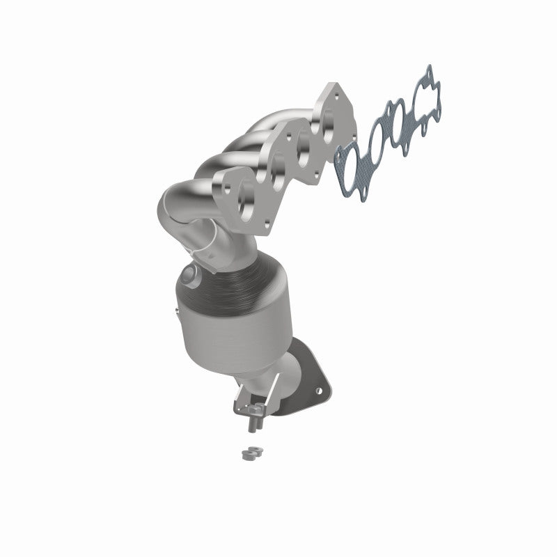 MagnaFlow 52216 oem grade manifold converter, opposite side view of the turntable spin