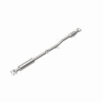 MagnaFlow 52815 oem grade direct-fit catalytic converter, rear view of the turntable spin
