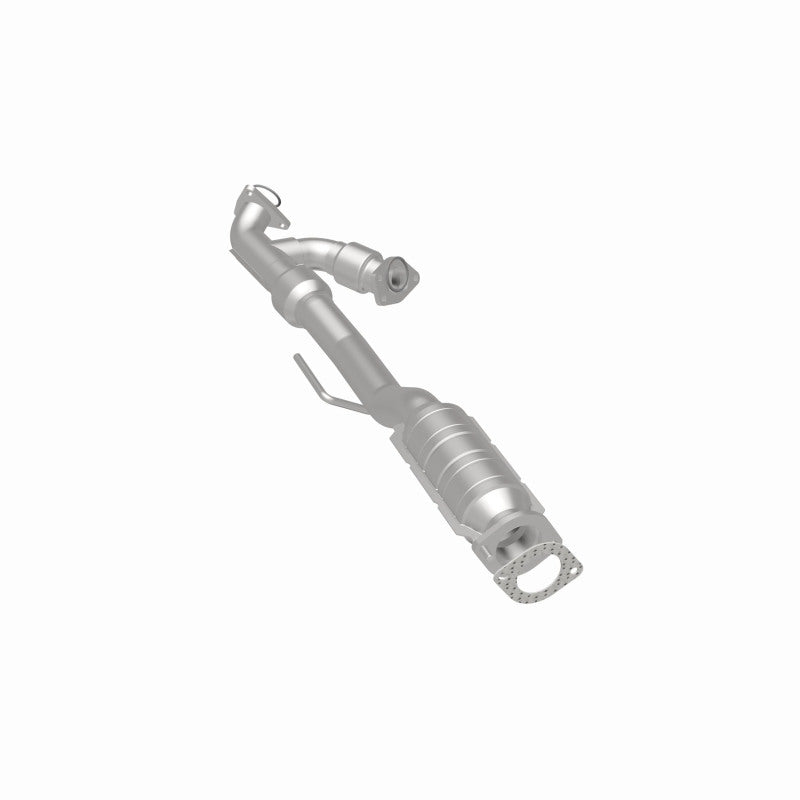 MagnaFlow 52190 oem grade direct-fit catalytic converter, rear three-quarter view of the turntable spin