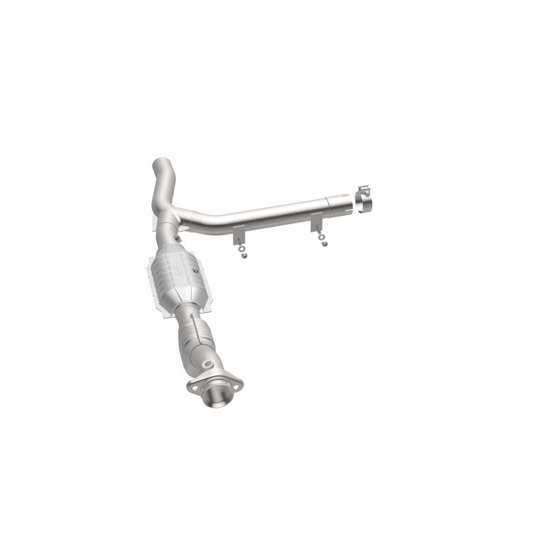MagnaFlow 93323 hm grade direct-fit catalytic converter, opposite side view of the turntable spin