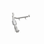 MagnaFlow 93323 hm grade direct-fit catalytic converter, opposite side view of the turntable spin