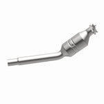 MagnaFlow 5561070 carb direct-fit catalytic converter, opposite side view of the turntable spin