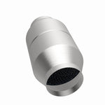 MagnaFlow 60110 universal catalytic converter, opposite side view of the turntable spin