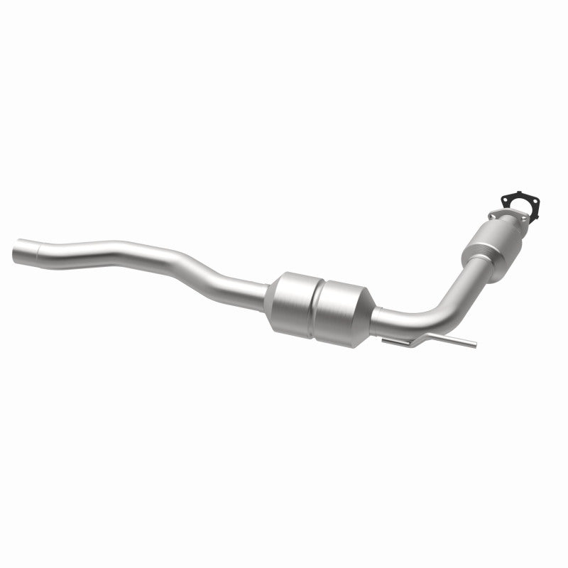 MagnaFlow 23181 hm grade direct-fit catalytic converter, opposite rear three-quarter view of the turntable spin