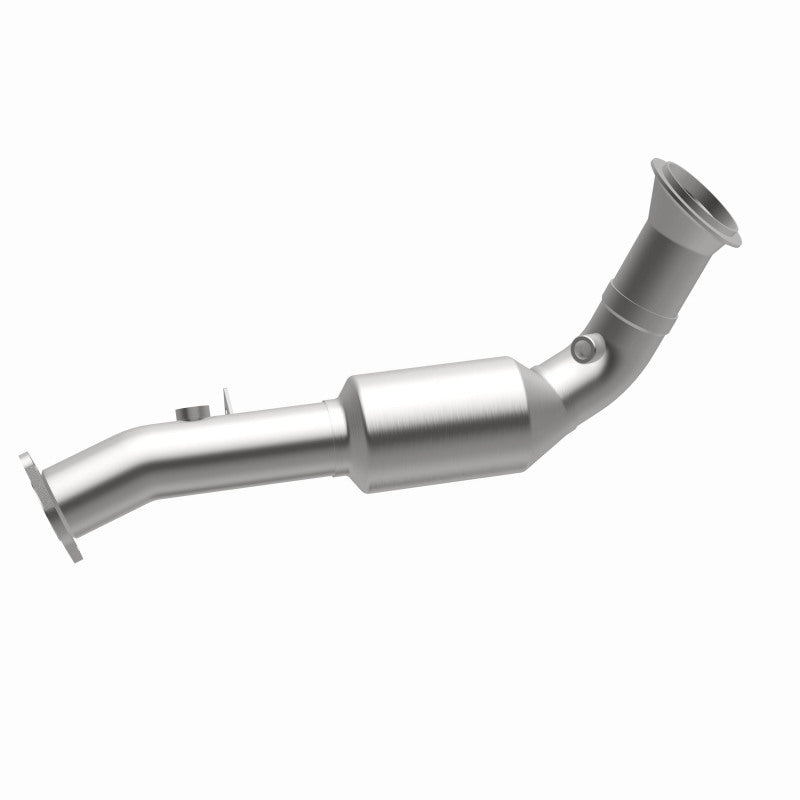 MagnaFlow 5411062 carb direct-fit catalytic converter, opposite side view of the turntable spin