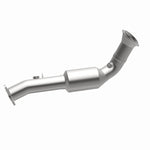 MagnaFlow 5411062 carb direct-fit catalytic converter, opposite side view of the turntable spin