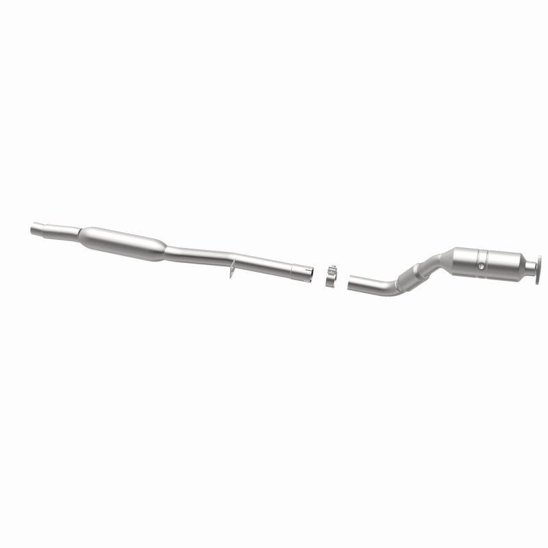 MagnaFlow 52132 oem grade direct-fit catalytic converter, opposite rear three-quarter view of the turntable spin