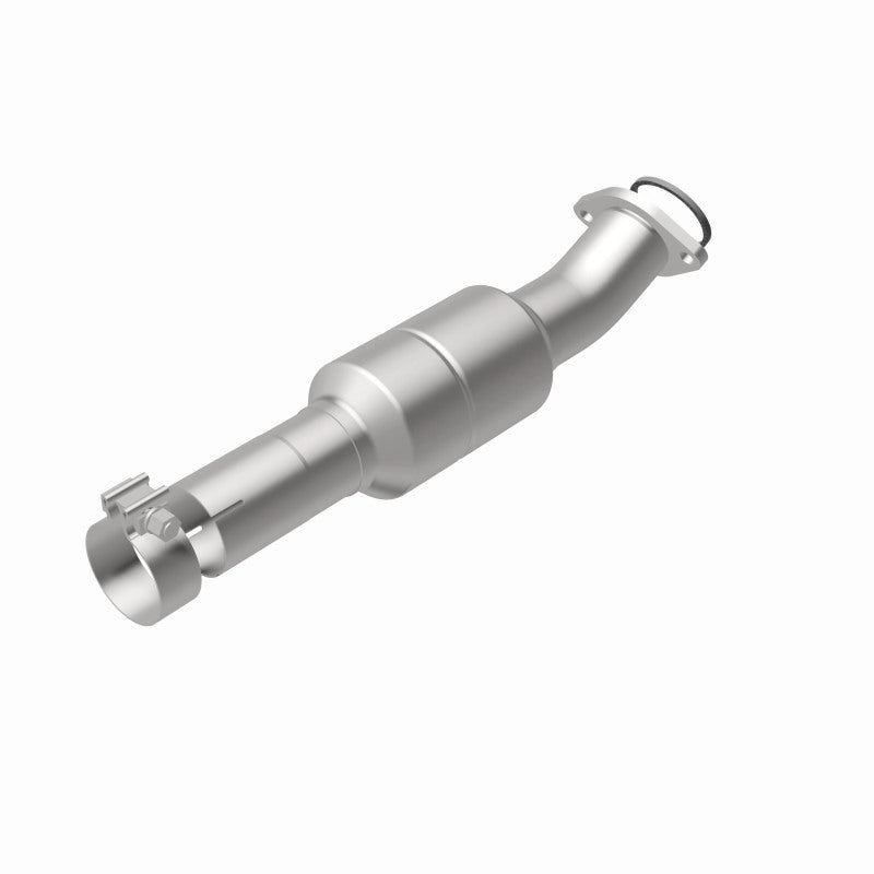 MagnaFlow 24183 hm grade direct-fit catalytic converter, rear view of the turntable spin