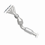 MagnaFlow 452859 carb manifold converter, side view of the turntable spin