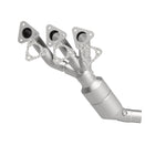 MagnaFlow 49796 oem grade manifold converter, side view of the turntable spin